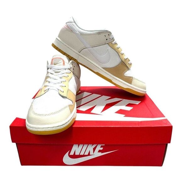 Nike Dunk Low SE White Sail Sanddrift FJ5475-100 Size 11 Sneakers Shoes New Box